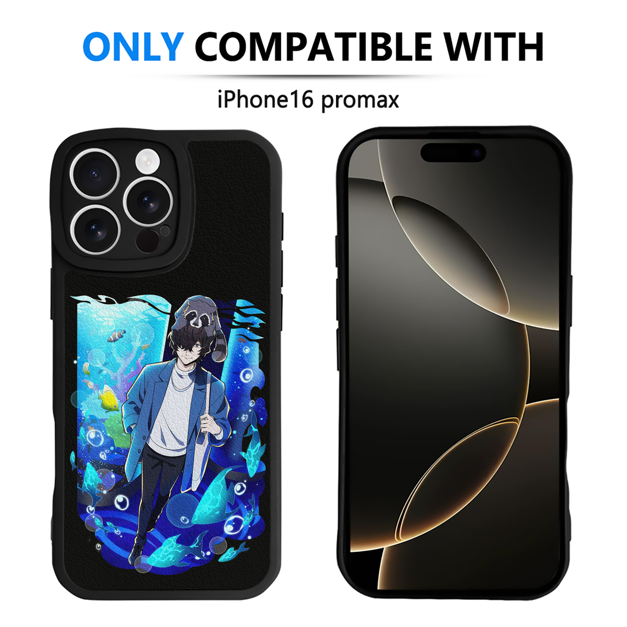 （画像用） 文豪ストレイドッグス Bungo Stray Dogs 【iPhone 16シリーズ対応】シリコンスマホケース（レザー調） 材質：シリコン